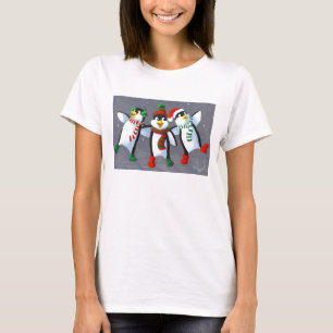 Zingende pinguïns t-shirt
