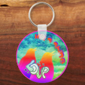 Zingende regenboogvogel Let's Shine Love Sleutelhanger (Voorkant)