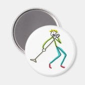 Zingende Stickman Magneet (Voorkant / Achterkant)