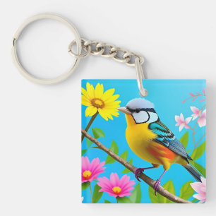 🐦 Zingende Tak Vogel Natuur Charme Cadeau 🐦 Sleutelhanger