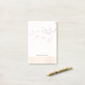 Zingende vogelachtergrond post-it® notes (Op bureau)