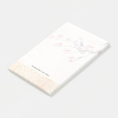 Zingende vogelachtergrond post-it® notes (Schuin)