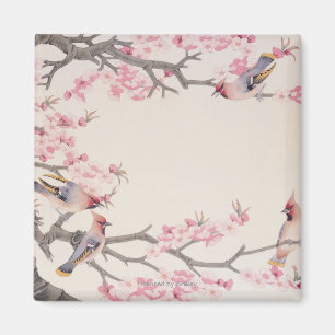 Zingende vogels in het voorjaar magneet