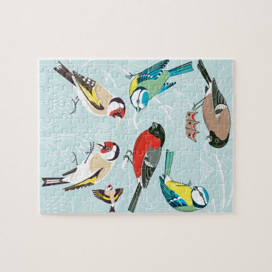 Zingende vogels Puzzle Legpuzzel (Horizontaal)