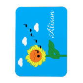 Zingende zonnebloem: magneet (Verticaal)