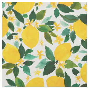 ZINGER Lemon Citrus Pattern Stof