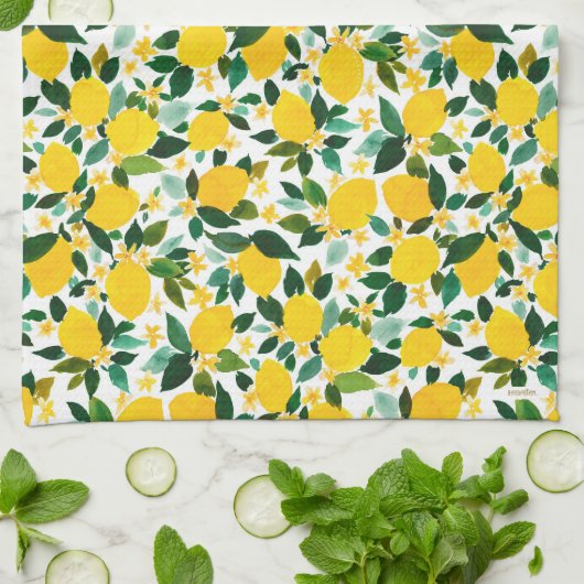 ZINGER Lemon Citrus Theedoek (Gevouwen)