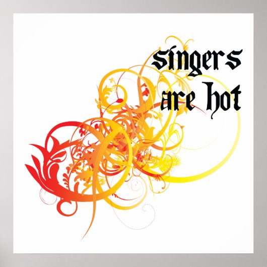 Zingers zijn warm poster (Voorkant)