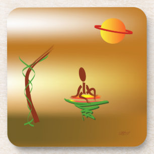 Zingmoer ~ Wachten Onderzetter