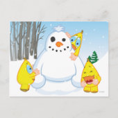 Zingoz Snowman Briefkaart (Voorkant)