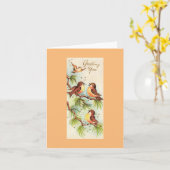  Zingvogels Kaart (Gele Bloem)