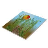 Zingwijnmoer ~ Bamboo Tegeltje (Zijkant)