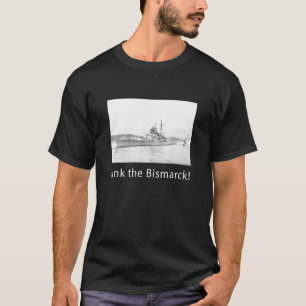Zink de Bismarck steun geallieerde marine troepen T-shirt