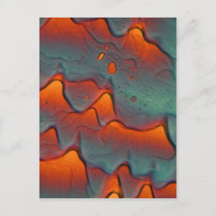 Zinkacetaatkristallen onder de microscoop briefkaart