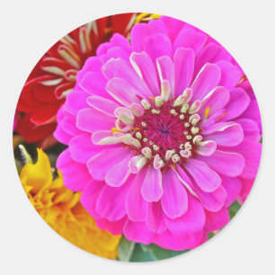 Zinkbloem Ronde Sticker
