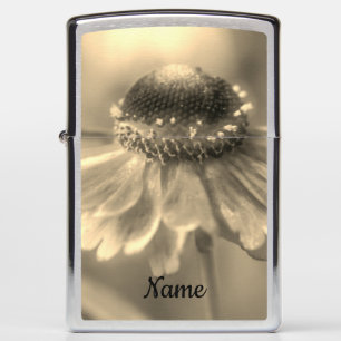 Zinnia-bloem in sepia Tint gepersonaliseerd