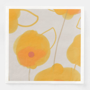 Zinnia bloemen design Paper Napkin Servet