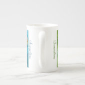 Zinnia bone china porselein kop (Achterkant)