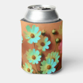 Zinnia Elegans Bloemen Blikjeskoeler (Blikje Achterkant)
