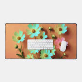 Zinnia Elegans Bloemen Bureaumat (Keyboard & Muis)