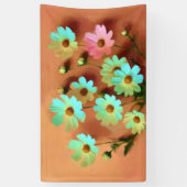 Zinnia Elegans Bloemen Spandoek (Verticaal)