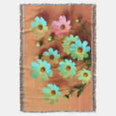 Zinnia Elegans Vibrant Botanisch Deken (Voorkant Verticaal)