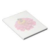 Zinnia en bijen notitieblok (Schuin)