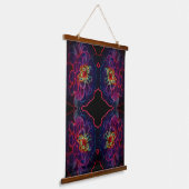 Zinnia Fantasy Abstract Flower Art Hangend Wandkleed (Gebogen)