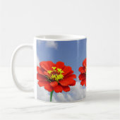 Zinnia fleurs rouges Mug (Gauche)