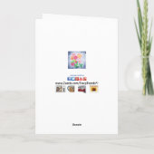 Zinnia Flower Bedankt (Achterkant)