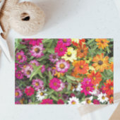 Zinnia Flower Garden Floral Tissuepapier