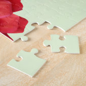 Zinnia in tinten van Sinaasappel Legpuzzel (Zijkant)