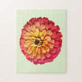 Zinnia in tinten van Sinaasappel Legpuzzel (Verticaal)