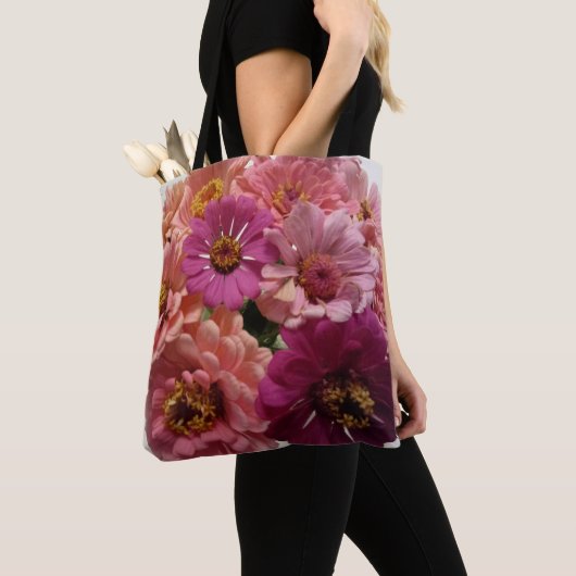 Zinnia liefhebbers canvas tas! draagtas (Dichtbij)