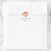 Zinnia Memorial Funeral Seed Packet Ronde Sticker (Tas)
