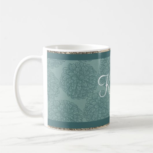 Zinnia Mug Vintage turquoise (Gauche)