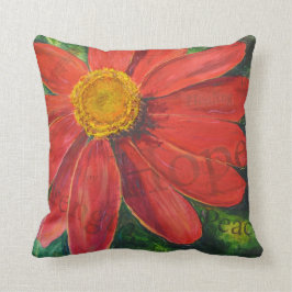 Zinnia of Hope pillow Kussen