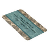  Zinnia Sparen de Datum Magnet, Blauwgroen Magneet (Rechterzijde)