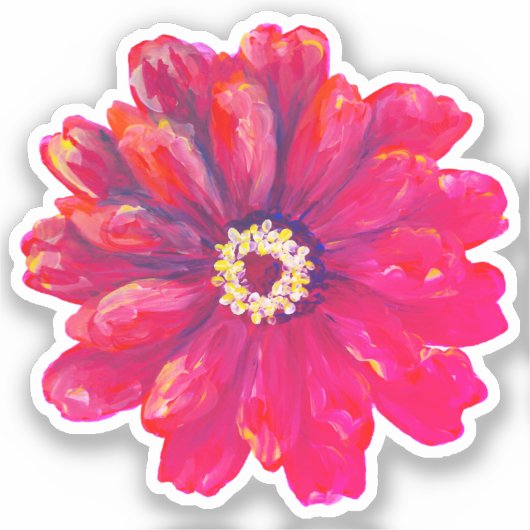 Zinnia Vinyl Sticker (Voorkant)