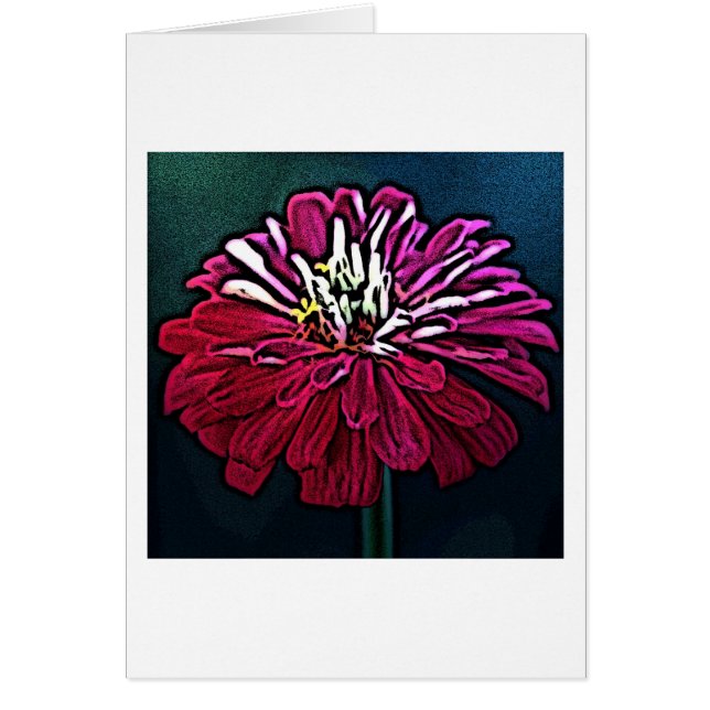 Zinnia Woodcut (Devant)