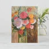 Zinnia's en Asters | Tadeusz Makowski (Staand voorkant)