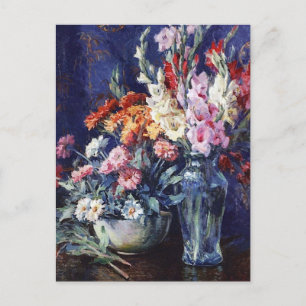 Zinnia's en Gladiolas door Matilda Browne Briefkaart