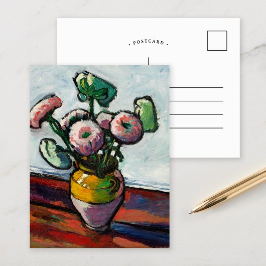 Zinnias | Henry Lyman Saen Briefkaart