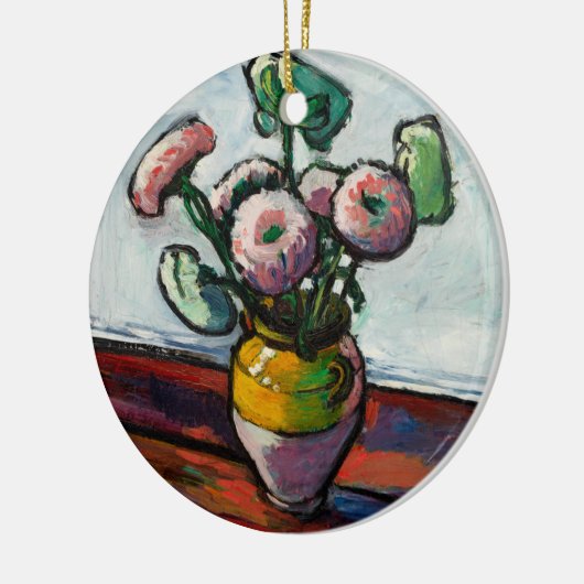 Zinnias | Henry Lyman Saen Keramisch Ornament (Links)