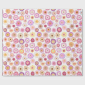 Zinnias inpakpapier (Vlak)