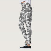 Zinnia's, monochome op wit leggings (Links)