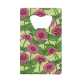 Zinnias rose sur vert clair (Dos)