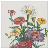 Zinnias Stof (Close Up)