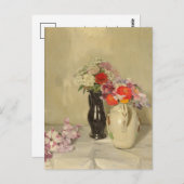 Zinnias | William Nicholson Briefkaart (Voorkant / Achterkant)
