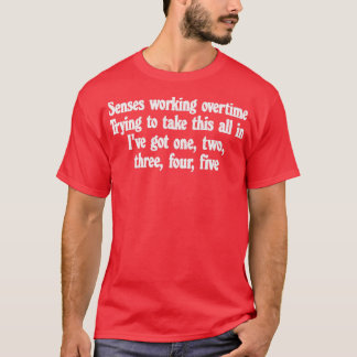 Zintuigen Werken Overuren Retro Styled Typography T-shirt